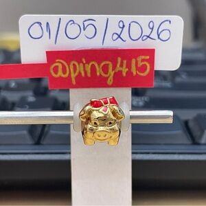 Pandora shine piggy bank charm